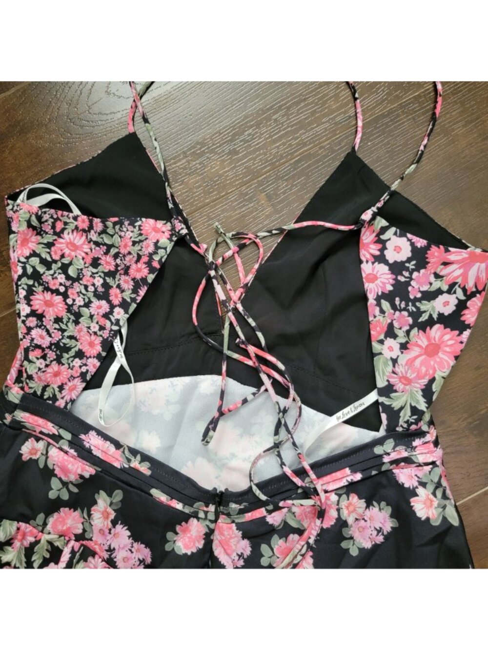 For Love And Lemons Rosalyn Dress Lace Satin Romance 90s Y2K Whimsy Womens XS - Picture 5 of 9